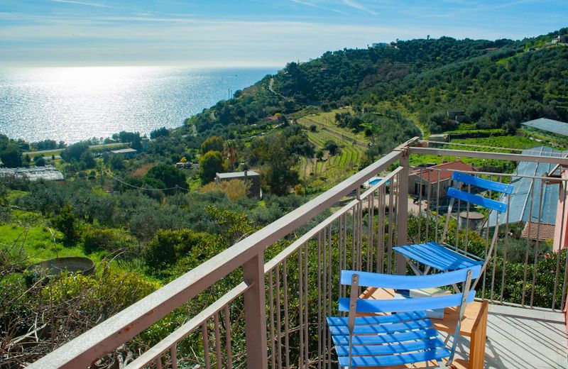 Casale degli Ulivi house with big garden and wit panoramic view of the sea