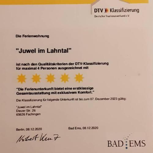 Juwel im Lahntal 5 Sterne