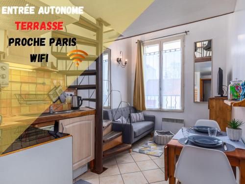 Ravissant duplex ac terrasse proche Paris Disney