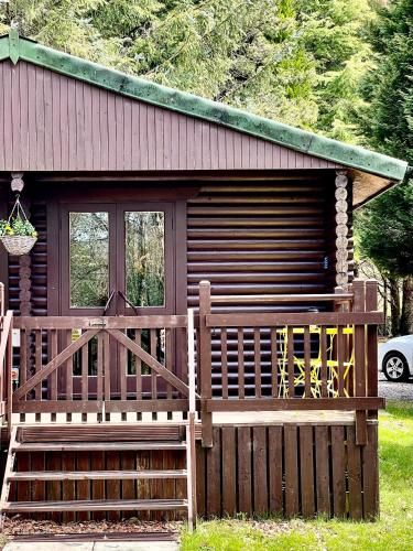 Riverside log cabins