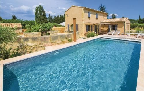 Awesome home in Saint Hilaire DOzilha with 4 Bedrooms, Private swimming pool and Outdoor swimming pool