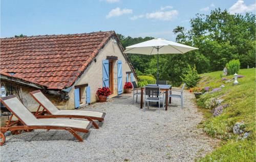 Amazing home in Brantome with 1 Bedrooms, WiFi and Outdoor swimming pool