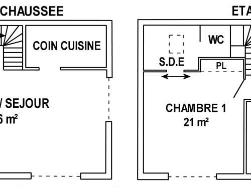 Gîte Villeneuve-en-Retz, 3 pièces, 5 personnes - FR-1-306-822
