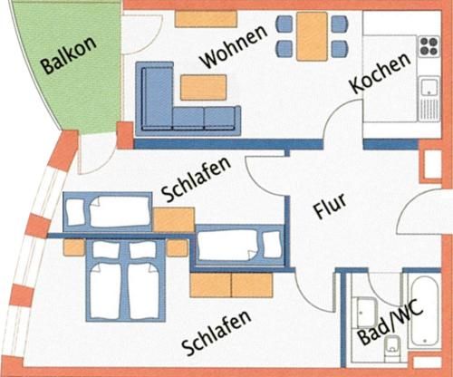 Ferienwohnung Nordseebrandung A1.4