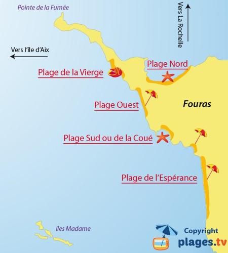 studio presqu'île Fouras proche de la plage parking privé