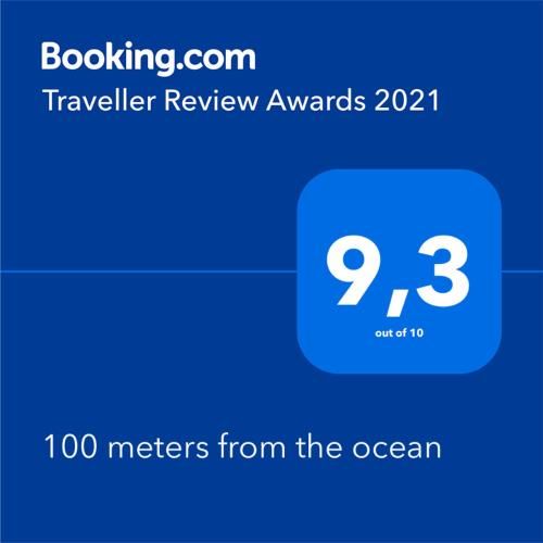 100 meters from the ocean