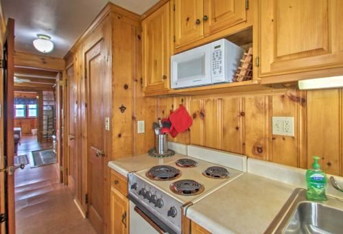 Beachfront Sebago Cottage with Deck and Grill!