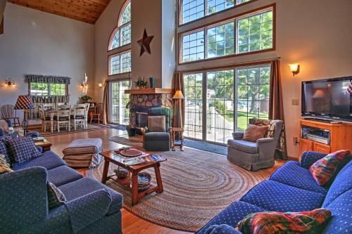 Waterfront Vandalia House with Dock on Donnell Lake!