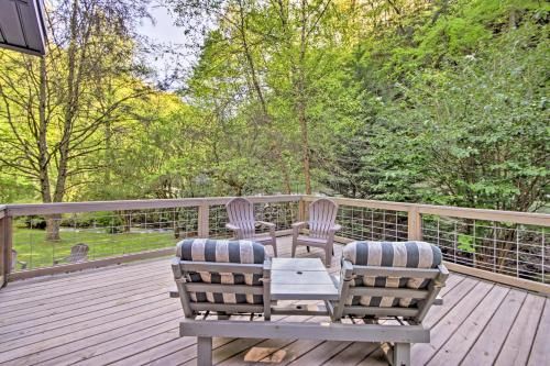 Bryson City Cabin with Fire Pit on Coopers Creek!