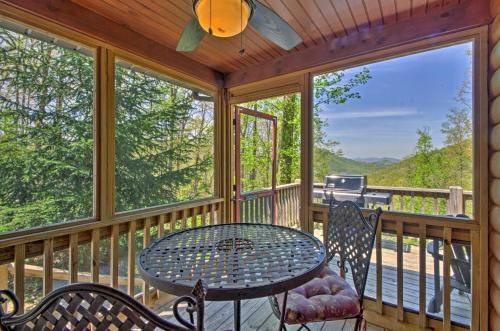 Bryson City Cabin with Private Spa and Mountain Views!