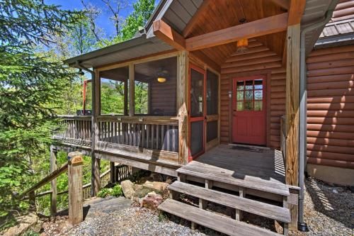 Bryson City Cabin with Private Spa and Mountain Views!