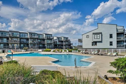 N Topsail Beach Oceanfront Condo with Pool!