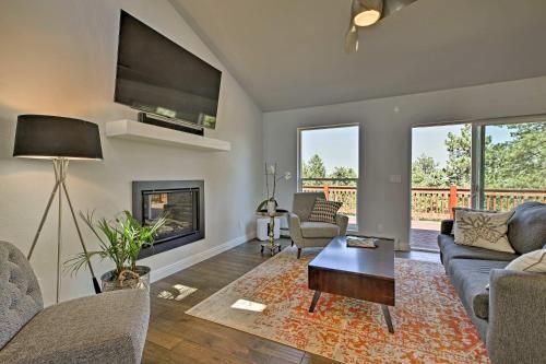 Modern Morrison House with Deck and 2 Fireplaces!
