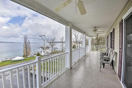 Canandaigua Lake House with Lake View and Fire Pit!