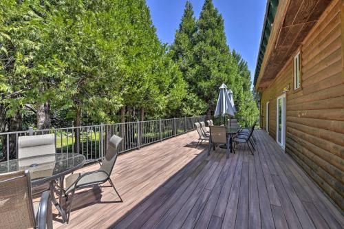 Secluded Mtn Home with Large Deck, Fireplace!