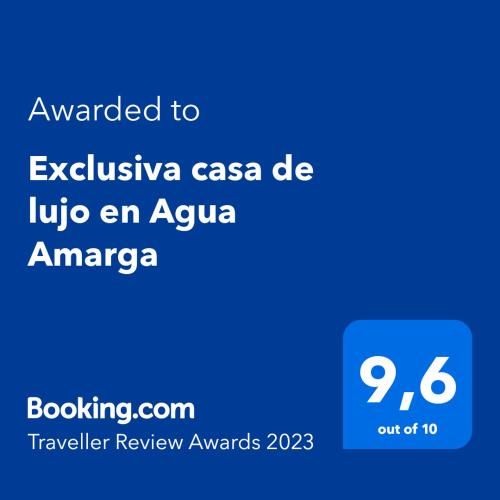 Exclusiva casa de lujo en Agua Amarga