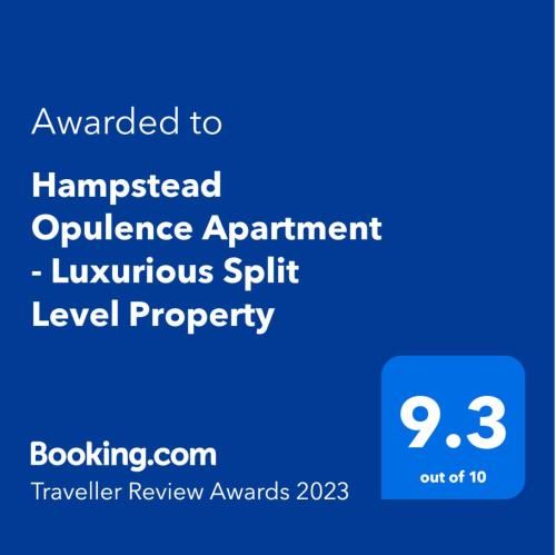 Hampstead Opulence Apartment - Luxurious Split Level Property