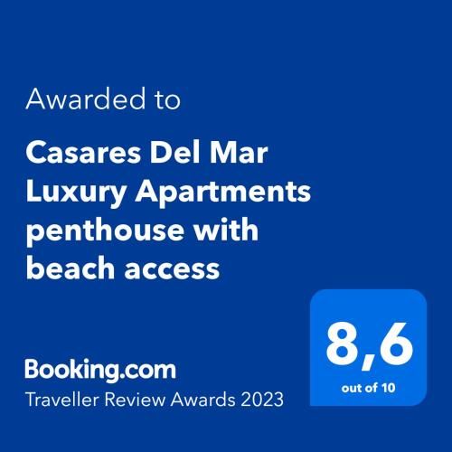 Casares Del Mar Luxury Apartments penthouse with beach access