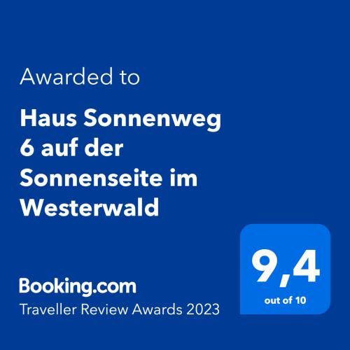 Haus Sonnenweg 6 auf der Sonnenseite im Westerwald