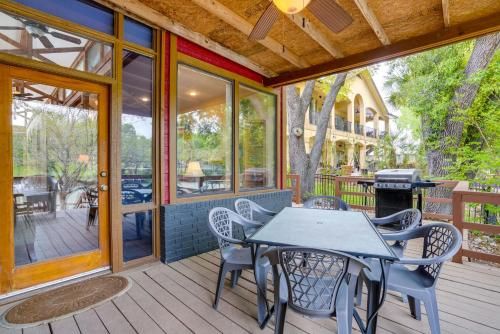 Guadalupe Riverfront Duplex with Deck and Private Dock