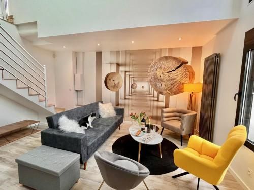 Duplex Design 6P / 3CH - jardin et parking gratuit