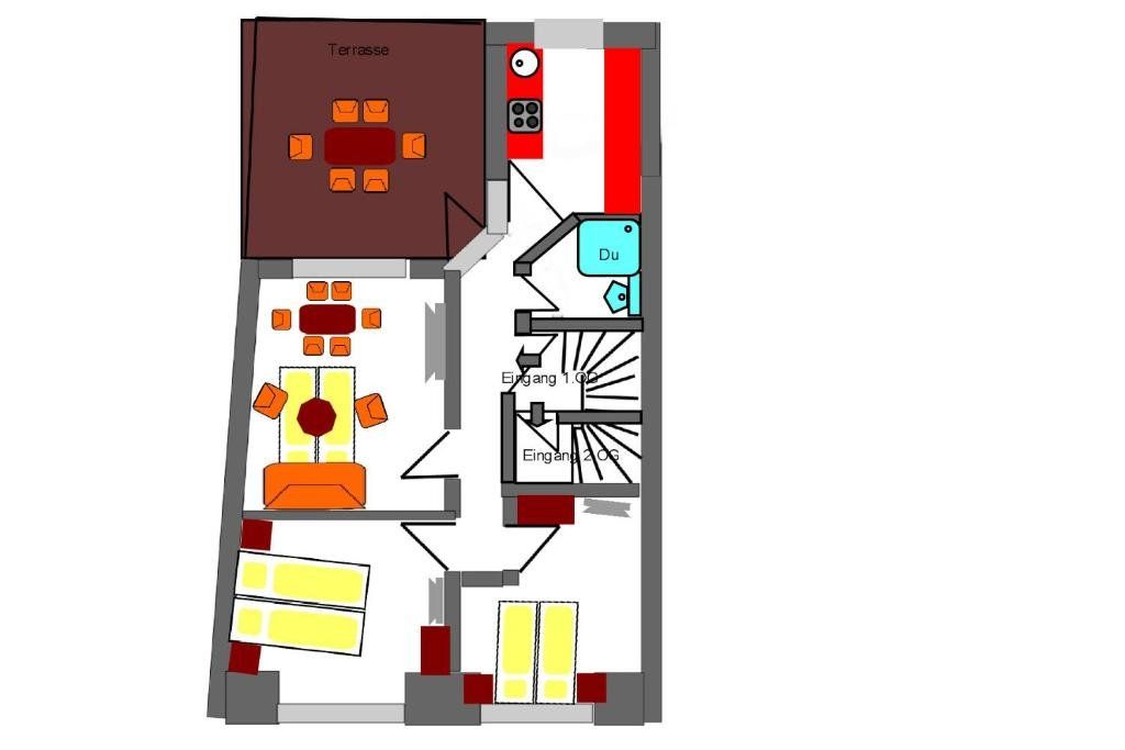 H&H Apartments im Herzen der Stadt in der Lange Strasse geräumig ruhig mit Küche und Esstisch