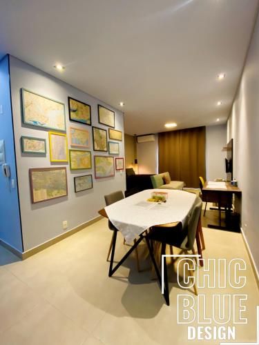 Chic Blue Design com Vaga de Garagem
