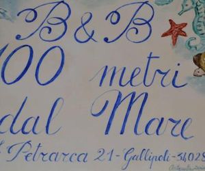 B&B 100 Metri Dal Mare Gallipoli Italy