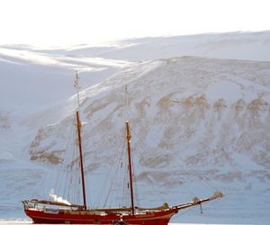 SHIP IN THE ICE Longyearbyen Norway