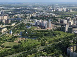 Студия с видом на Пулковские высоты