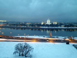 Ship Okhta on Neva