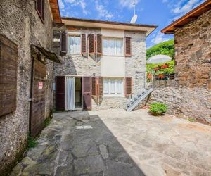 Tuscan house built on the hill of a small mountain village San Martino in Freddana Italy