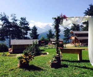 Heshkili huts Svaneti Mestia Georgia