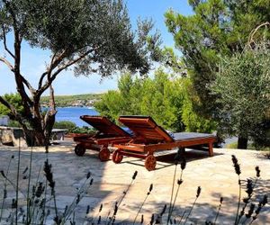 Mediterranean garden on the beach Grebastica Croatia