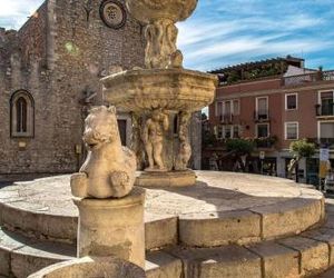 Taormina castle view Taormina Italy