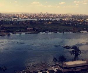 Breathtaking Nile View and Pyramids Maadi al Khabiri Egypt