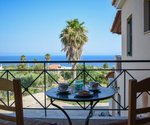 Panoramic seaview close to the beach Koroni Greece