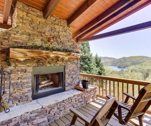 Lights Mountain Lake Overlook Blue Ridge United States