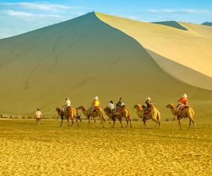 the most quality desert camping trip in Dunhuang Korla China