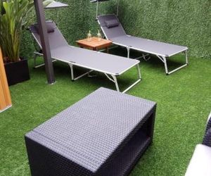 apartment garden Caldas de Reves Spain