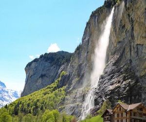 Breathtaking waterfall apartment Lauterbrunnen Switzerland