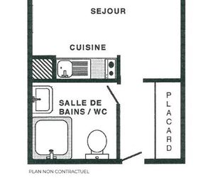 Apartment Studio 2 personnes 13 m² - quartier de brelin 3 Les Menuires France