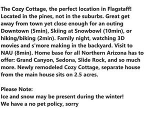 cozy cottage on hidden hollow Flagstaff United States
