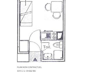 Apartment Les menuires - 2 pers, 13 m2, 1/0 5 Les Menuires France