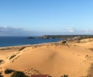 Torre dei Corsari mit Aussicht auf Meer und Dune Marina di Arbus Italy