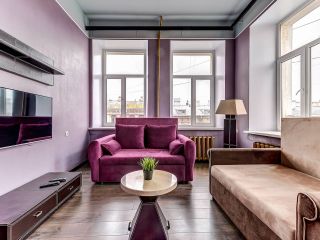 modern apartment, view of the old center