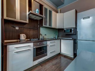 modern apartment, view of the old center