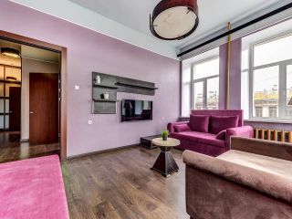 modern apartment, view of the old center