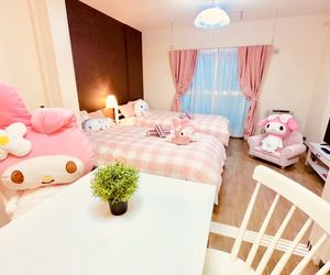 F305 Sanrio Room/Susukino/2min to StreetcarSt/3pax Sapporo Japan