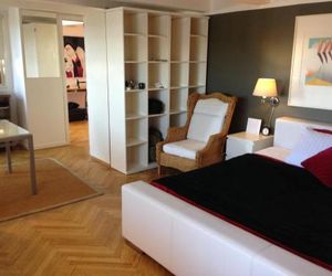 Guest room w. harbor view and balcony Copenhagen Denmark